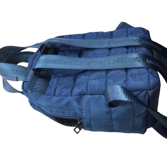 New Steve Madded Blue Quilted Backpack Bag NWOT main image 5